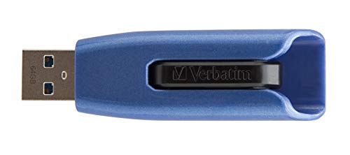 Verbatim Store N Go V3 Max Usb 3.0 Drive (49807), Black, Blue