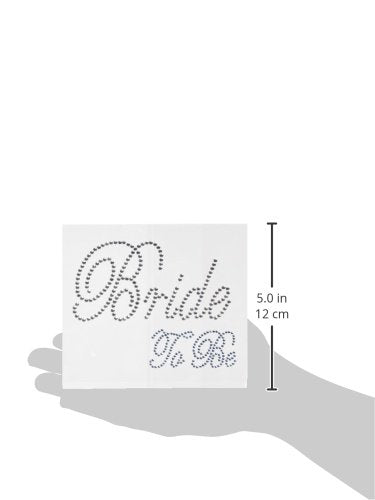 Unik Occasions Rhinestone Bride To Be Laptop Decals Stickers, Clear/Blue