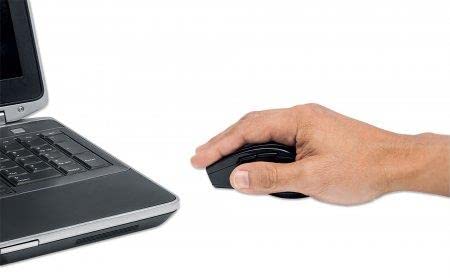 Manhattan Curve Wireless Optical Mouse   With Auto Power Management   For Laptops & Computers   Grey, 179379