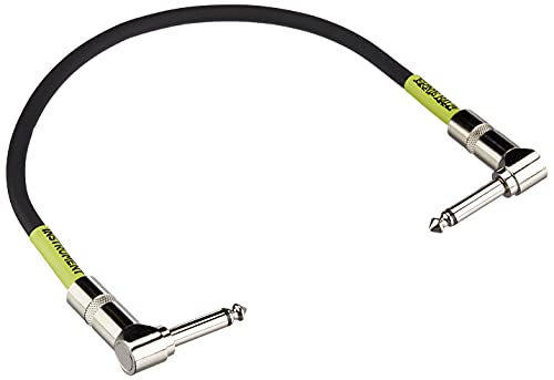 Ernie Ball Patch Cable 3 Pack, Angle/Angle, 1Ft, Black (P06075), 12 Inch