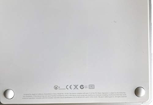 Wesappinc 2Pcs/Set Replacement Touchpad Bottom Rubber Feet For Magic Trackpad A1339 Bottom Case Kit