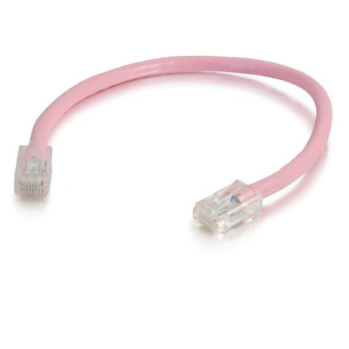 C2G 00635 Cat5E Cable   Non Booted Unshielded Ethernet Network Patch Cable, Pink (75 Feet, 22.86 Meters)
