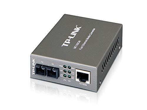 Tp Link Mc100Cm Media Converter, 10/100Mbps Rj45 To 100M Multi Mode Sc Fiber, Up To 1.2Miles, Chassis Mountable