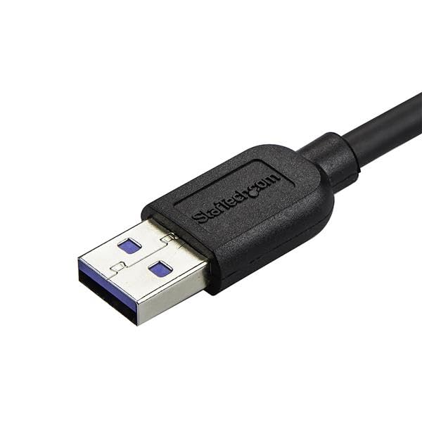 Startech.Com 0.5M 20In Slim Micro Usb 3.0 Cable M/M - Right-Angle Micro-Usb - Usb 3.0 A To Micro B - Angled Micro Usb 3.1 Gen 1