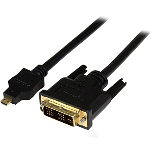 Startech.Com 2M Micro Hdmi To Dvi D Cable   M/M   2 Meter Micro Hdmi To Dvi Cable   19 Pin Hdmi (D) Male To Dvi D Male   1920X12