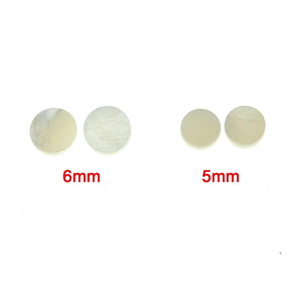 Dopro 20Pcs 5X2Mm Natural White Mother Of Pearl Shell Inlay Fingerboard Fretboard Dots For Guitar Bass Ukulele Banjo