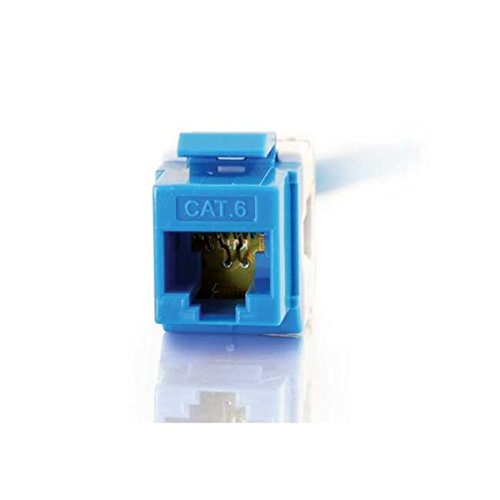 Cables To Go   Keystone Jack   Rj 45   Blue   1 Port