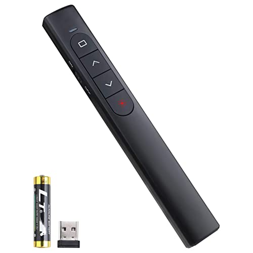 Wireless Presenter Remote, Presentation Clicker With Hyperlink & Volume Remote Control Powerpoint Office Presentation Clicker Fo