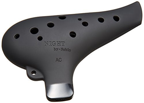 Night By Noble Plastic Ocarina Ac Black