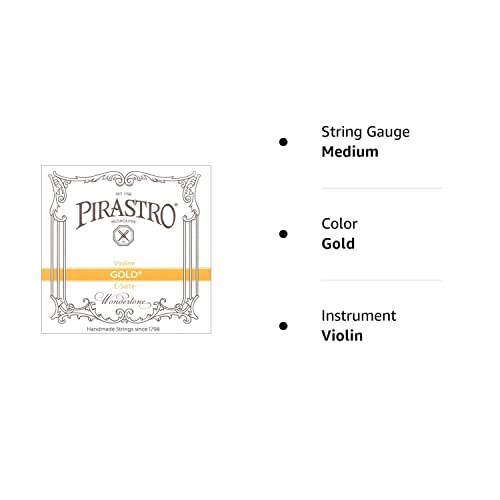 Pirastro Gold Label 4/4 Violin E String   Medium   Steel   Ball End