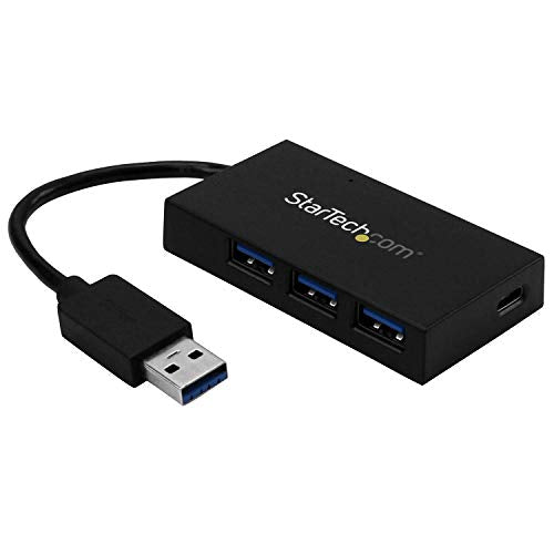 Startech.Com 4 Port Usb 3.0 Hub   Usb Type A Hub With 1X Usb C & 3X Usb A Ports (Superspeed 5Gbps)   Usb Bus Powered   Usb 3.1 G
