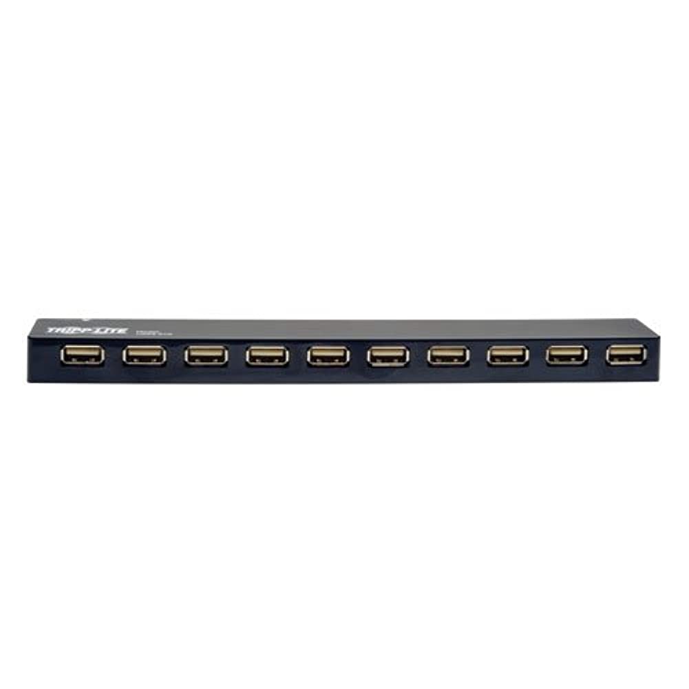 Tripp Lite 10 Port Usb2.0 Mobile Hi Speed Hub Notebook Laptop (U223 010),Black