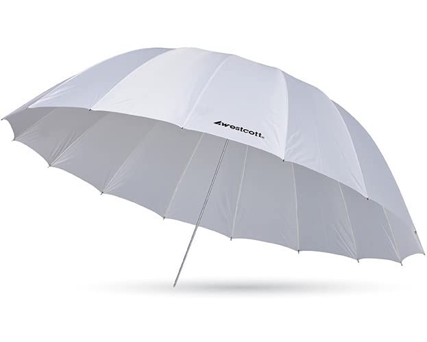 Westcott 4632 7-Feet White Diffusion Parabolic Umbrella