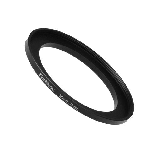 Fotodiox Metal Step Up Ring, Anodized Black Metal 58mm-72mm, 58-72 mm