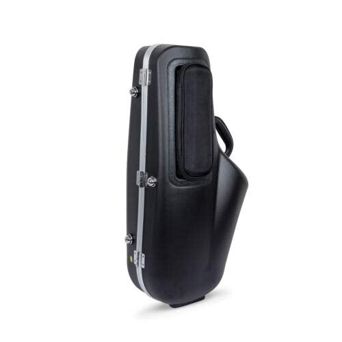 Crossrock Contoured Abs Molded Alto Saxophone Case With Single Strap Black(Cra861Asbk)