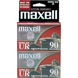 Maxell Ur Type I Audio Cassette   2 X 90Minute   Normal Bias