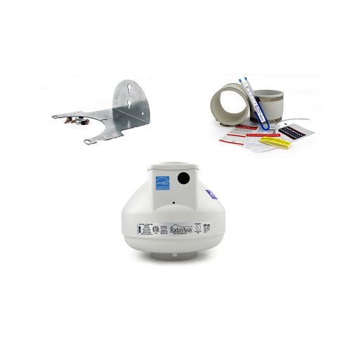 Radonaway Rp140 Radon Fan + 4X4 Installation Kit + Mounting Bracket