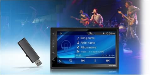 Clarion Fx450 Car Stereo Car Truck Suv Radio 2 Din Touch Screen, Apple Car Play And Android Auto, Bluetooth, 50 Wts X 4, Am Fm, Rear View Camera Input