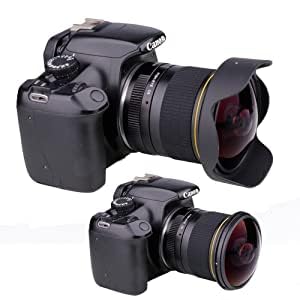 Jintu 8Mm F3.0 Fisheye Lens Macro Hd Manual Wide Angel Lenses For Canon Rebel T8I, T7, T7I, T6S, T6I, T6, T5I, T4I, T3I, Sl1, Sl