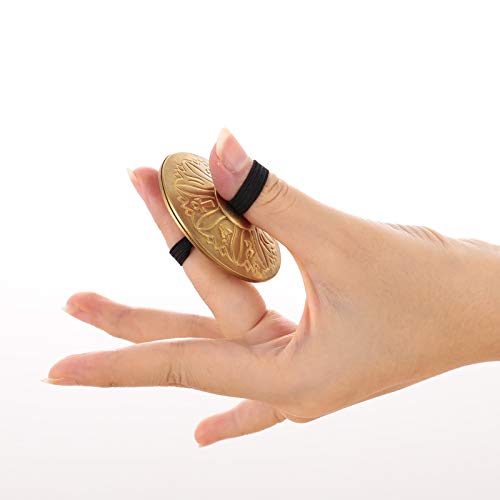 Foraineam 2 Pairs / 4 Pcs American Belly Dance Finger Zills/Sagats/Cymbals