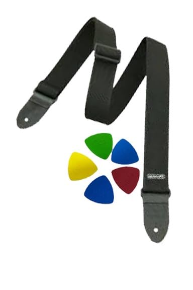 MG MUSIC GALAXY Guitar Strap | Electric Guitar Straps with Leather Ends Adjustable Guitar Belt for Electric, Bass & Acoustic Gui
