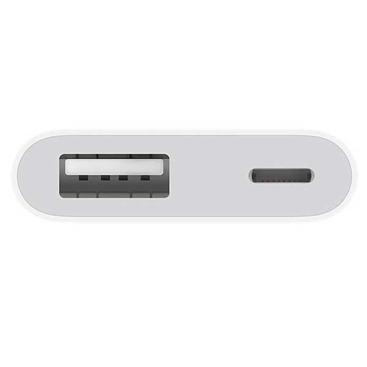 Apple Lightning to USB 3 Camera Adapter - White, High-Speed Data Transfer, Compatible with iPhone and iPad