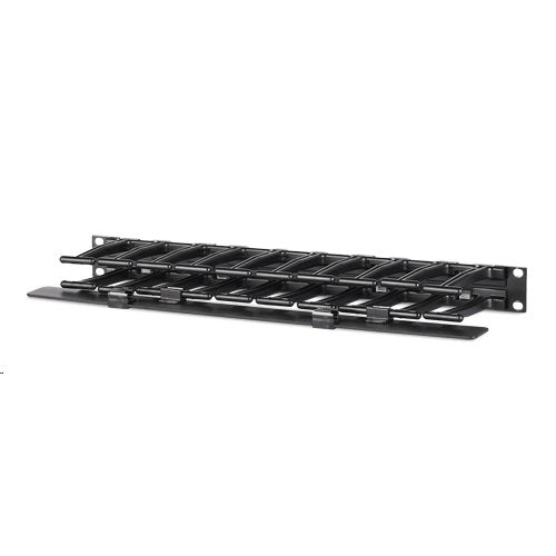 Apc Rackmount Horizontal Cable Manager, Ar8602A, 1U X 4'' Deep, Single Sided With Cover, Black