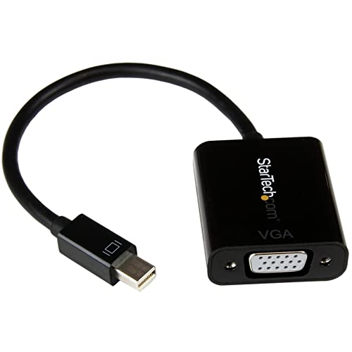 Startech.Com Mini Displayport To Vga Adapter   Active Mini Dp To Vga Converter   1080P Video   Mdp Or Thunderbolt 1/2 Mac/Pc To 
