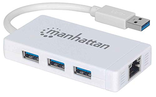 Manhattan 3Port Usb Hub/Ethernt (507578)