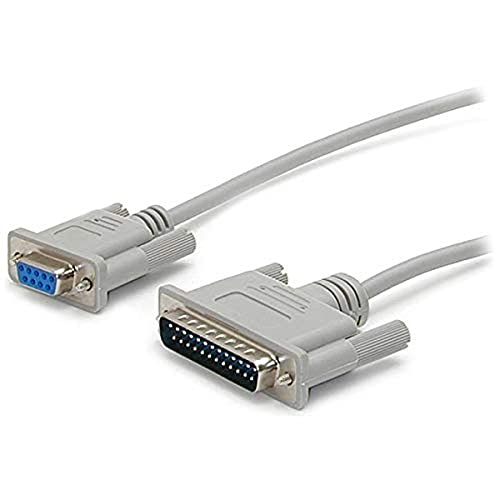 Startech.Com 10 Ft Cross Wired Db9 To Db25 Serial Null Modem Cable   F/M   Null Modem Cable   Db 9 (F) To Db 25 (M)   10 Ft   Sc