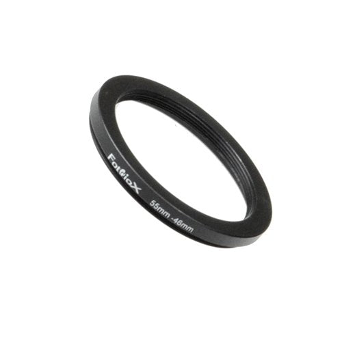 Fotodiox Metal Step Down Ring, Anodized Black Metal 55mm-46mm, 55-46 mm