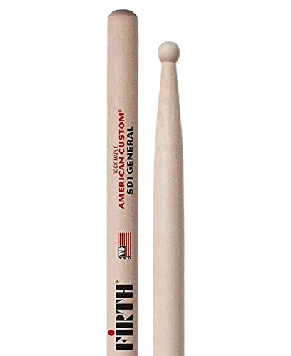 Vic Firth - American Custom Drumsticks - Sd1 - General Purpose Drumsticks - Maple - Wood Tip