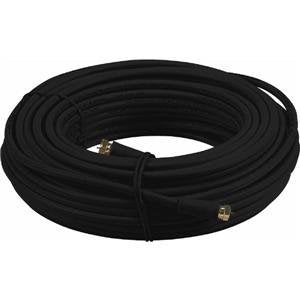 100-Ft. Black RG6U Coaxial Cable with F Connectors