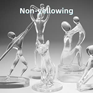 Resione 3D Printer Resin, G217 Clear Abs Like Resin Non Yellowing Tough Rigid Resin For Dlp Msla Lcd 3D Printing (1000G)