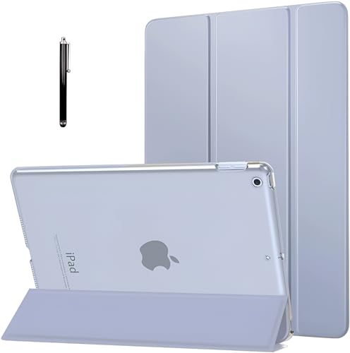 Proelite Smart Flip Case Cover For Apple Ipad 10.2Inch 9Th Gen (2021) 8Th Gen/7Th Gen, With Stylus Pen, Translucent & Hard Back, Pu