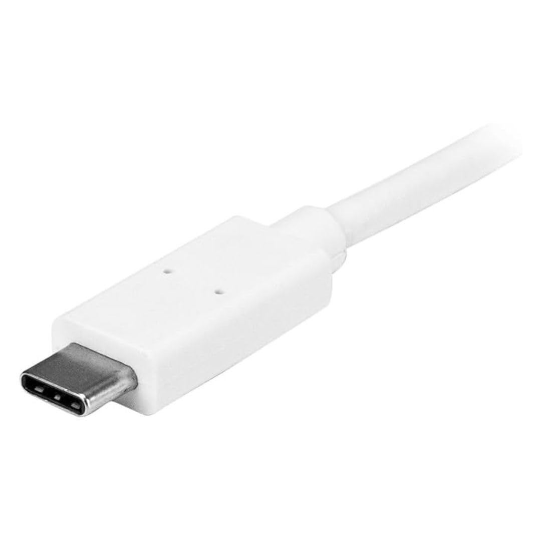 Startech.Com Usb C Hub     Powered     White     3 Port Usb C To Usb A (3X) And Gbe Rj45 (1X)     Usb To Ethernet     Usb Port E