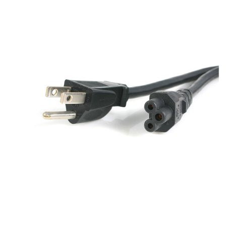 Startech.Com 3 Ft Standard Laptop Power Cord   Nema 5 15P To C5   Power Cable   Nema 5 15 (M) To Iec 60320 C5   3 Ft   Black   P