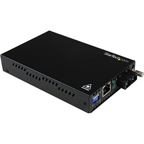 Startech.Com Multimode (Mm) Sc Fiber Media Converter For 1Gbe Network   550M Range   Gigabit Ethernet  Remote Monitoring   850Nm