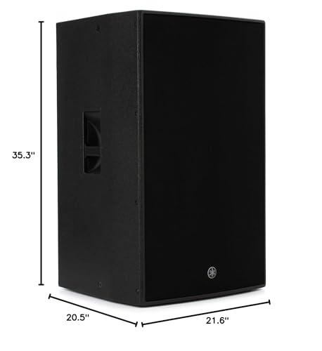 Yamaha Dzr315 15 Inch 2000-Watt 3-Way Powered Speaker, Black