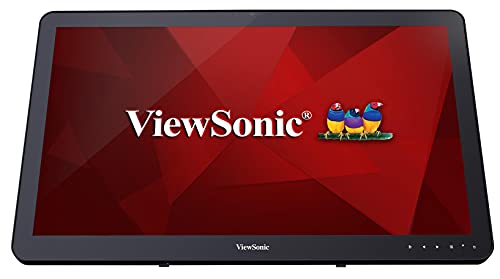 Viewsonic Td2430 24 Inch 1080P 10 Point Multi Touch Screen Monitor With Hdmi And Displayport, Black
