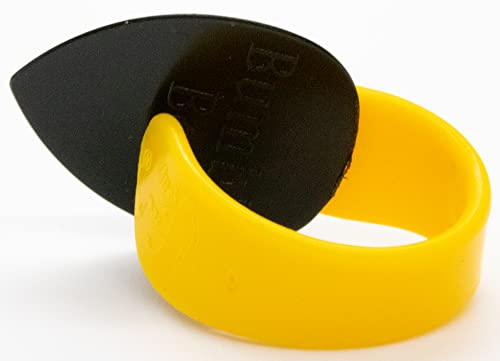 Fred Kelly Picks D5Jb L 3 Delrin Bumblebee Jazz Large Light Guitar Pick (3 Pack),Black/Yellow