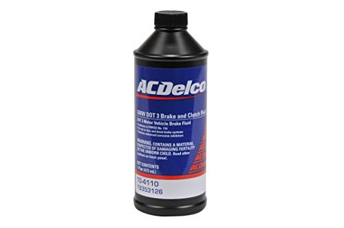 Acdelco Gm Original Equipment 10 4110 Dot 3 Hydraulic Brake Fluid   16 Oz