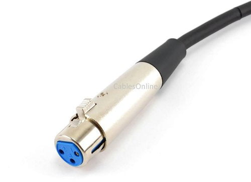 Cablesonline 6Ft Mini Xlr Male To Xlr Female Plug Pro Lapel Microphone Cable, (Xm 206)