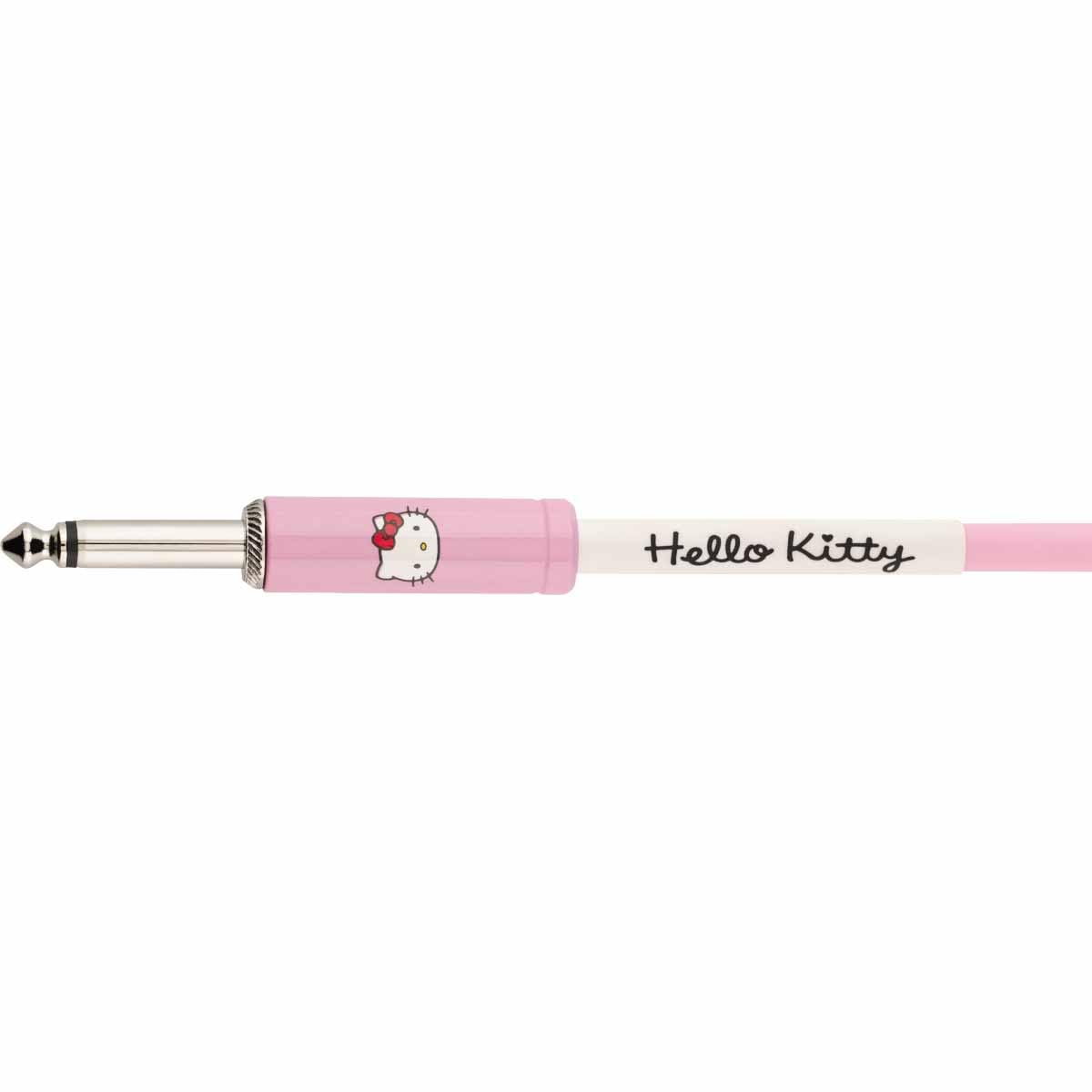Fender Hello Kitty Instrument Cable, 18.6Ft Guitar Cable, Pink