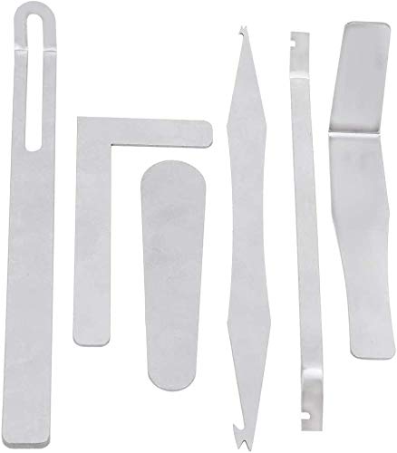 Jiayouy 6Pcs Saxophone Repair Tool Woodwind Instrument Maintanance Kit Stainless Steel Key Cover Adjusting Spring Hook Trimming