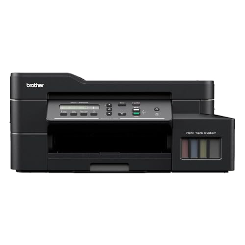 Brother DcpT820Dw Wifi Auto Duplex Color Ink Tank Multifunction Printer (Print Scan Copy), Adf, Lcd, Lan, Print Up To 7.5K Page