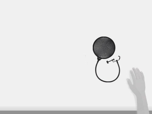 Dragonpad Usa 6'' Microphone Studio Pop Filter With Clamp (Black)