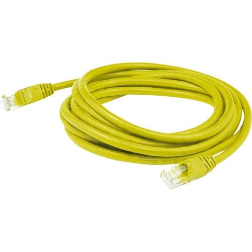 Addon 6Ft Yellow Cat 6 Shielded Pvc Ethernet Cable Snagless Easy Clear Boot Rj-4