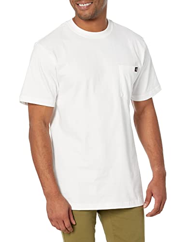 Dickies Mens Short Sleeve Pocket T Shirt White ,Large  Tall