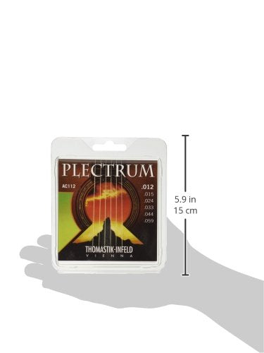 Thomastik-Infeld Ac112 Acoustic Guitar Strings: Plectrum Series 6 String Set E, B, G, D, A, E, Natural